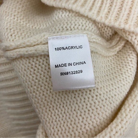 Lovers and Friends Anisa Turtleneck Sweater Dress in Cream - Picture 9 of 11